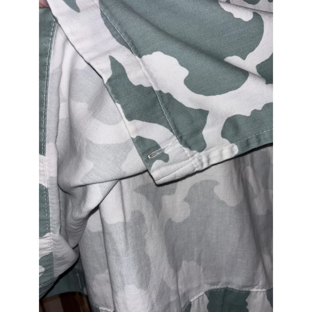 Threshold Target Sage Green White Trellis Quatrefoil Cotton Blend Shower Curtain